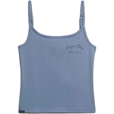 Superdry Athletic Essential Graphic Cami Mouwloos T-shirt Blauw 2XS Vrouw