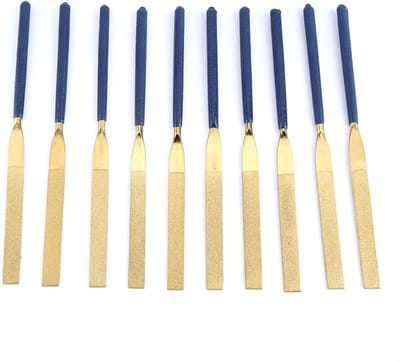 Hyuduo Vijlen, Ergonomisch Hulpmiddel voor Sieradenreparatie, Duurzame Platte Vijlenset 5x180 Mm voor Metaalbewerking en Houtbewerking