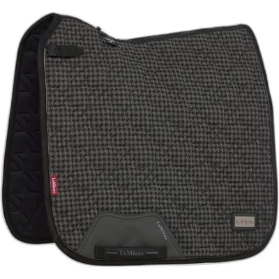 LeMieux Zadeldek Aspen Square 25W Houndstooth - Dressuur | Zadeldekje paard
