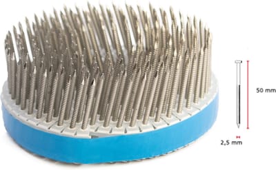 Wovar RVS Bolkopnagels op rol 2.5 x 50 mm | 200 Stuks Per Rol