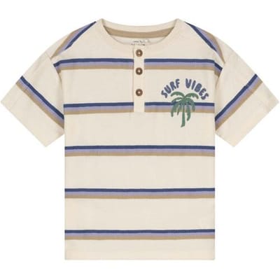 Prénatal baby shirt - Jongens - Gebroken wit - Maat 56