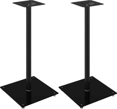 Luidsprekerstandaards Set van 2 met Glazen Platen - Universele Speaker Toren