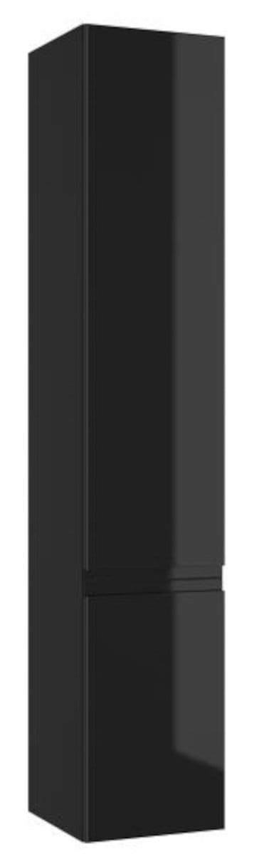 Deftrans Modus Serie - Hangende Badkamerkast - Zwart - Hoogglans - 157 x 30 cm
