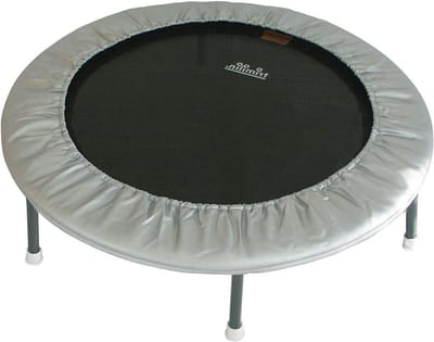 Fitness Trampoline - Mini Springtoestel - Gezondheidstraining - Gewrichtsvriendelijke Veren - 102 cm Diameter - Mat Zwart