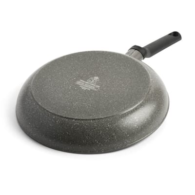 BK Granite Ceramic keramische koekenpan 30cm – inductie koekenpan – zonder deksel – ovenbestendig tot 160°C – koudgreep – PFAS‑vrij – Grijs