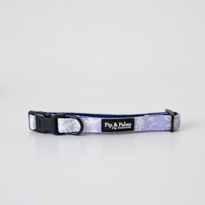 Pip & Palms - Honden Halsband Li La Lilac - Paars - Maat XS (22–30 cm) - 1,5cm breed - Comfortabel & Stijlvol - Hondenhalsband - voor Kleine honden