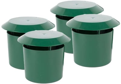 Benson Slakkenval - 4x - onzichtbaar - groen - kunststof - slakkenvallen tuin