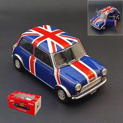 1:18 Morris Mini Minor Cooper 1959 Legering Klassiek Oude Auto Model Diecasts Metaal Retro Voertuigen Auto Model Hoge Simulatie Kinderen Cadeau