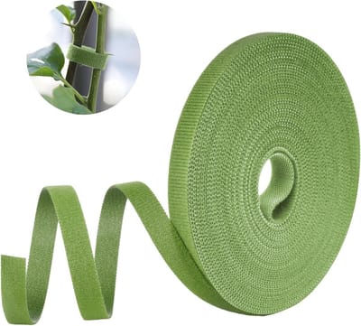 Duurzame Groentape van 15m x 10mm voor Tuinplanten, Klimplanten en Kabelbeheer, Herbruikbare Zelfklevende Ties