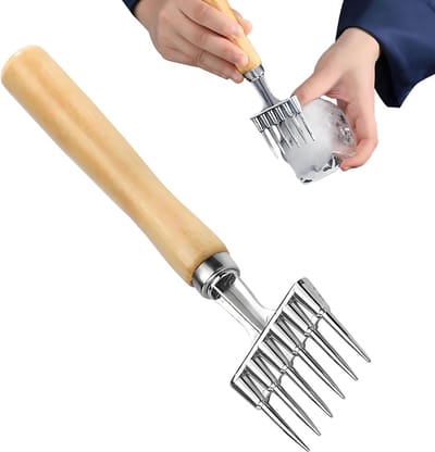 IJshamer Met Houten Handvat - Ijsbreker Keuken - Cocktail Drankjes Maken - Robuuste Aluminium Legering - 22x5.5 cm - Aluminium