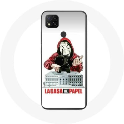Coque - La casa de papel - Xiaomi Redmi 9C - Souple - Blanc - Protection blanc