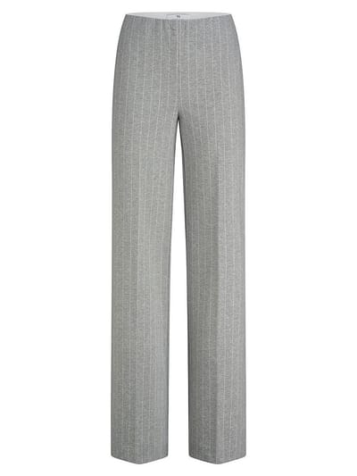 Wide Fit-jersey broek Van Peter Hahn grijs
