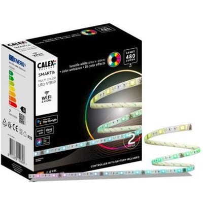 CALEX - Smart LED Ruban 2M 6,8W 480lm RGBCCT 2700-6500K + Telecommande