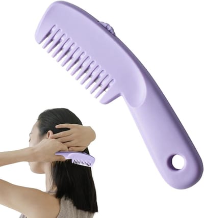Haaruitdunningskam - Tondeusekam multifunctioneel - Haar stylen - Afgeronde bescherming - 15 cm - Zwart