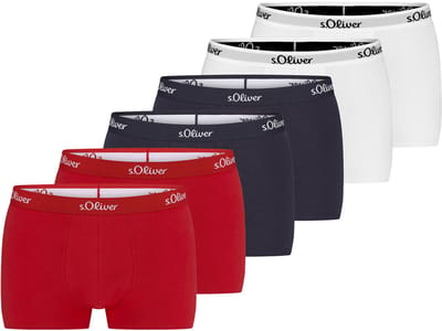 s.Oliver Heren retro short / pant 6 pack Basic