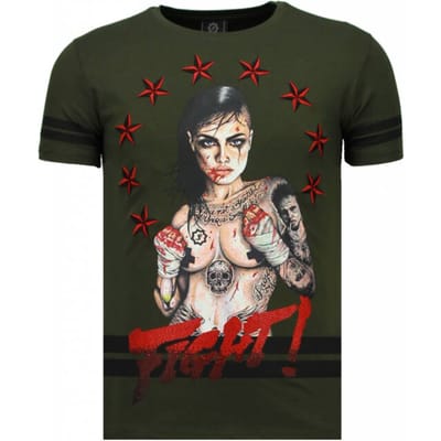 Local Fanatic Fighter! rhinestone t-shirt
