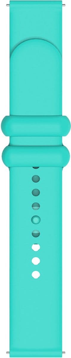 Siliconen bandje - geschikt voor Garmin Venu 2s / 3s / 4 (41mm) / Vivoactive 4s / Forerunner 255s / 265s - Huawei Watch GT 5 Pro - 42mm / GT 6 / GT 5 / GT 4 - 41mm - mintgroen