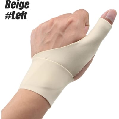 Attelle de poignet ultra-fine Sport Mince Support pour tunnel carpien Réglable Légère Respirante Pour Hommes Femmes beige