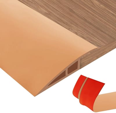 Vloer Overgangsprofiel - Vloer Naad Strips - Vloeren Verbinding - Zelfklevend Hoogtecompensatie - 10-15mm Hoog 1m - Bruin