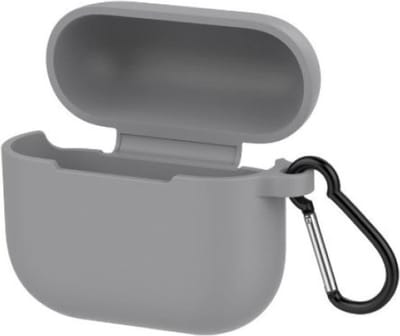 New Age Devi - AirPods 3 Hoesje geschikt voor Apple Airpods3 - Donker Grijs - Met Clip - Beschermhoes - Siliconen - Soft Case