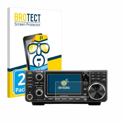 BROTECT - Screenprotector voor Icom IC-7300 - Folie Beschermfolie transparant 2 Stuks