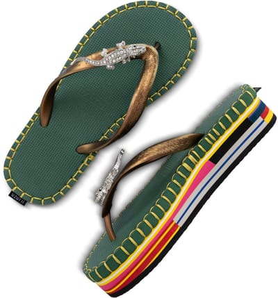 Uzurii | Teenslippers | Dames | Army Green | Maat 37/38