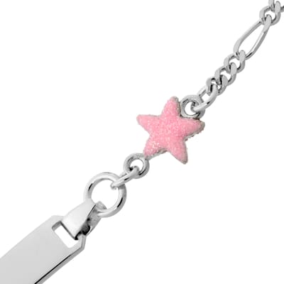 Orphelia Silver - ZA-7138 - Kinderarmband met Roze ster - 17 cm
