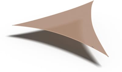 Platinum Sun & Shade - Coolfit - Schaduwdoek – Driehoek - 500x500x500cm – Zand – 5 jaar garantie - 95% UV protectie – Sterk geweven 285 g/m² - Hoge kleurechtheid