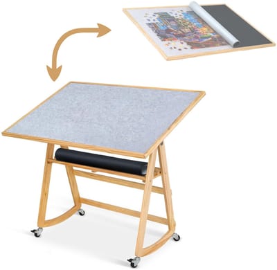 Puzzeltafel - Puzzelmat - Puzzelmap - Puzzelbord - Lichtgrijs