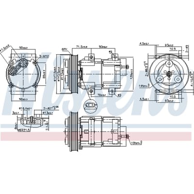 Compressor airconditioning NISSENS KLIMA NIS 89190