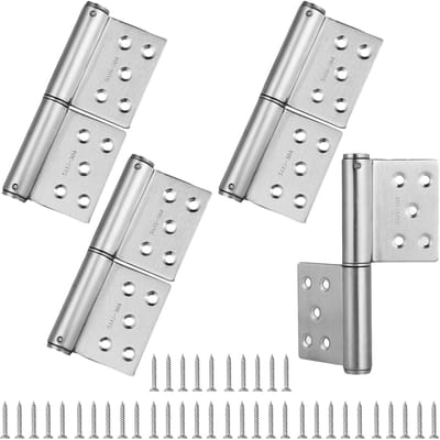 Dailygoods- Scharnieren 360° draaibaar - Kleine Scharnieren - Paumelle Scharnieren - Zwarte Scharnieren - Scharnierpen - Roestvrij Stalen Constructie - Deurhengsels