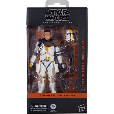 Hasbro Star Wars The Black Series Clone Lieutenant Galle, Star Wars: Revenge of the Sith Collectible Action Figure (6”)