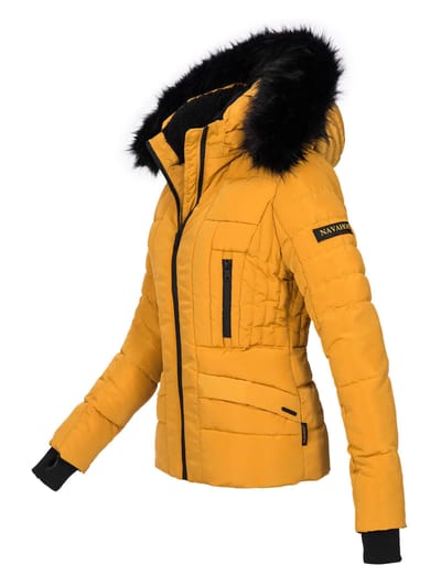 Navahoo Dames Winterjas Adele – Warm, Met Teddyvoering & Afneembare Bontkraag