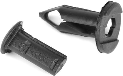 100 Stuks Zwarte 8mm Plastic Rivetten voor Auto Bumper en Moddervanger - Drukclips en Bevestigingsaccessoires voor Auto's