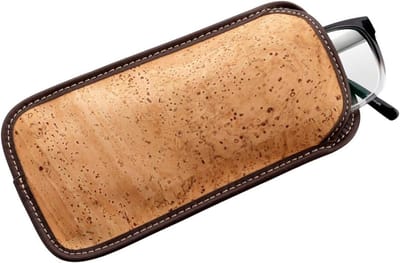 Brillenhoesje - Brillenbeschermer - Veilig Opbergen - Gemaakt Van Kurk - 16 x 9 cm - Natuurlijk Beige