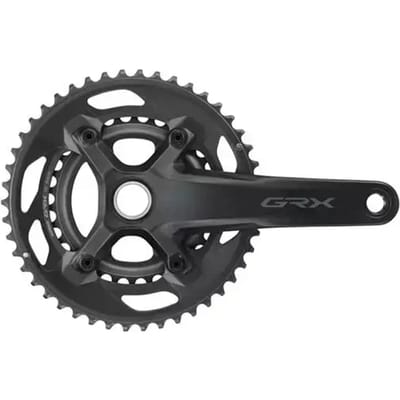 Shimano Fc-rx600-10 10s 110/80 Bcd Crankstel Zwart 175 mm / 46/30t