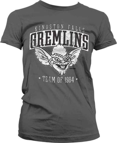 Gremlins Dames Tshirt -S- Team Kingston Falls Gremlins Of 1984 Grijs
