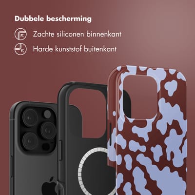 Selencia Hoesje - Geschikt voor Apple iPhone 16 Pro Max - Backcover geschikt voor MagSafe - Moo'd Lavender Glow