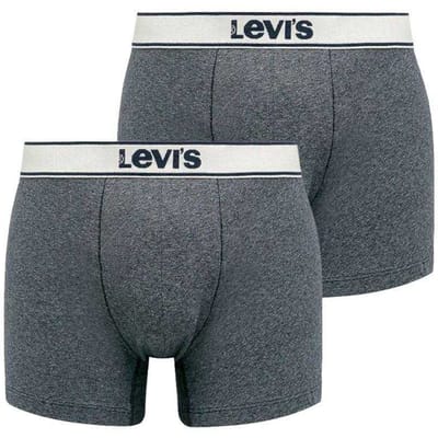Levis Boxershorts met herenlogo (Set van 2) (Grijs)