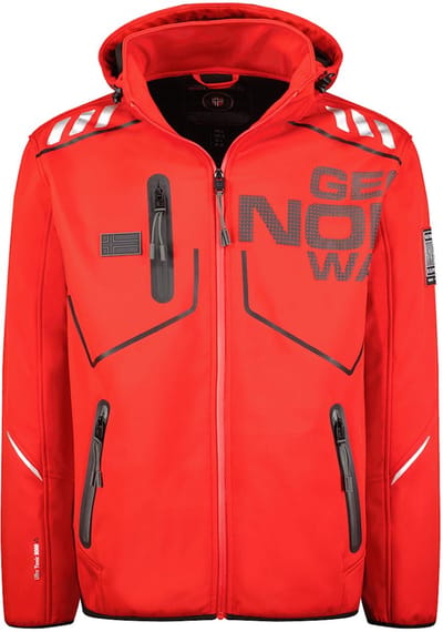 Geographical Norway Softshell Heren Jas Robin Rood - S