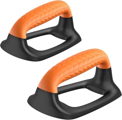 Push Up Bars voor Calisthenics en Fitness - Handstand Bars met Comfortabele Rubber Handgrepen, Geschikt voor Krachttraining en Ondersteuning tot 500lbs, Zwart