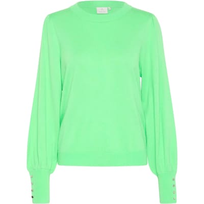 Kaffe KAlizza Round Neck Knit Pullover Buttons Dames Trui - Maat XL