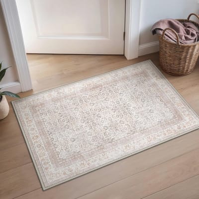 Kort Stapel Tapijt - Vloerkleed Woonkamer - Decoratie Huis - Antislip Onderkant - 60x90cm - Roze