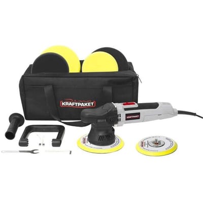Dino KRAFTPAKET Exzenterpoliermaschine 230 V 650 W 1600 - 6400 U/min 125/150 mm 9mm Hub 640296 Excentrische polijstmachine 230 V 650 W 1600 - 6400