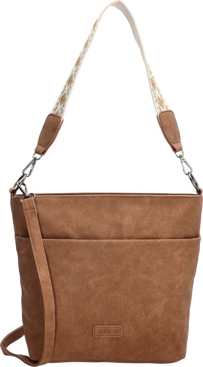 Beagles Malaga Crossbody Schouder Tas Shopper Fashion Bag - Tote Bag - Dames Tas - Bruin