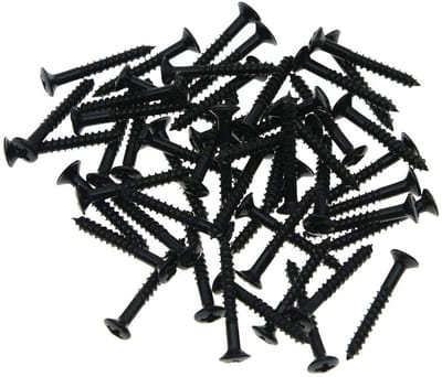Humbucker Pickup Ring Montage Schroeven Set van 50 Stuks voor Les Paul en SG Gitaren, Zwart, Perfect voor Vervanging en Upgrade