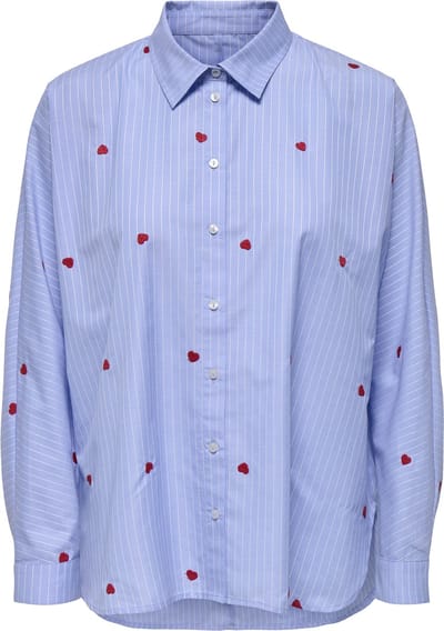 ONLY - ONLNEW LINA GRACE STR EMB SHIRT NOOS WVN Dames Blouse