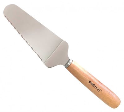 Kinghoff KH-1557 - Pizzasnijder - Roestvrij Staal - Ergonomische Houten Handgreep