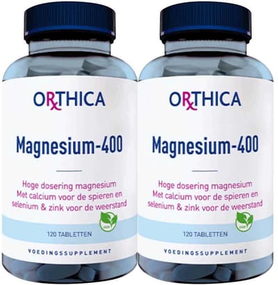 Orthica Magnesium-400 - 2 x 120 tabletten - Voordeelverpakking
