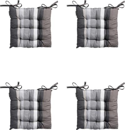 Madison - Zitkussen - Universeel - 4st - 46x46cm - Stripe Grey - Grijs